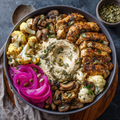 Keto Garlic Chicken Bowl