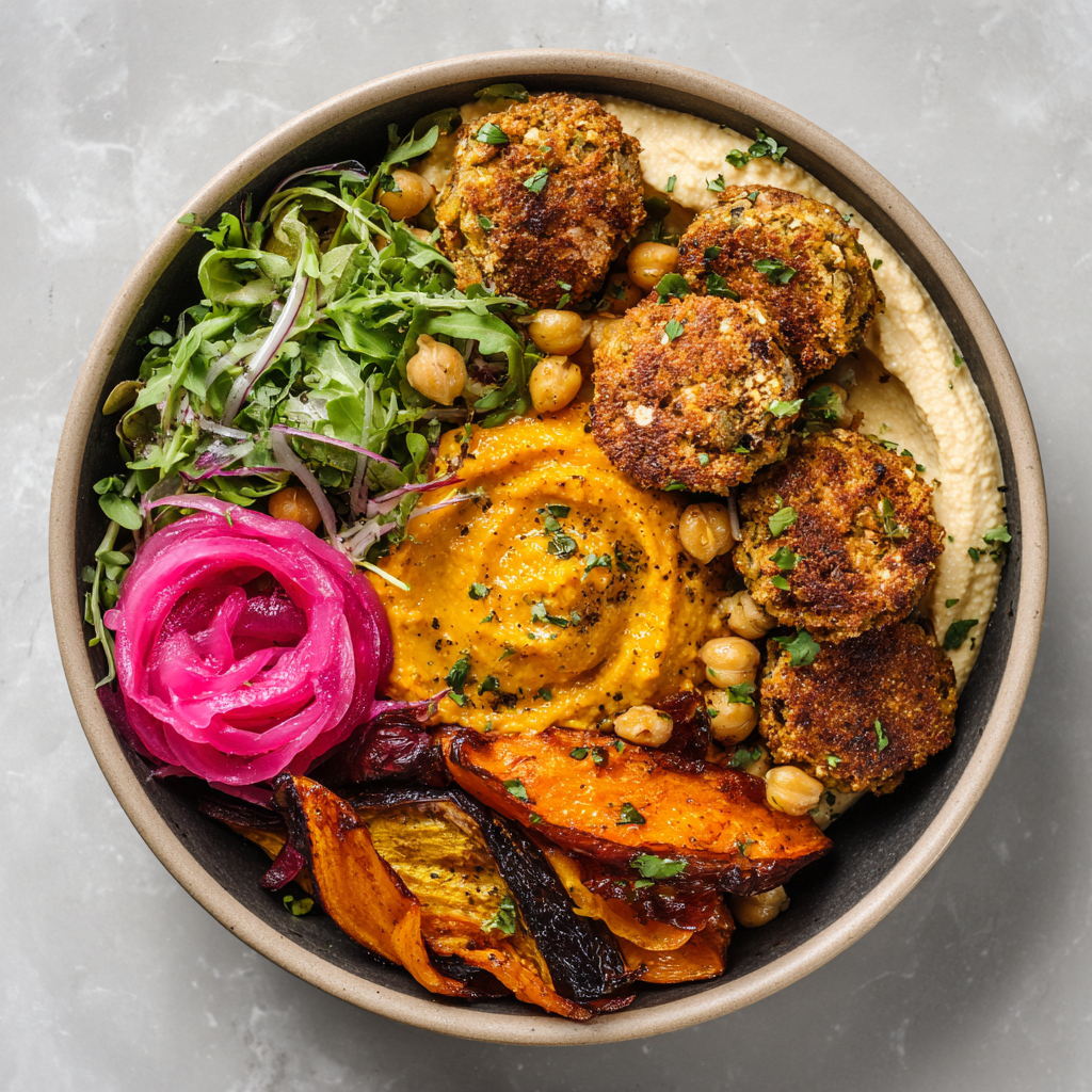 Vegan Falafel Hummus Bowl
